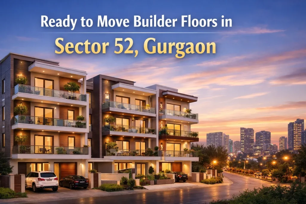 Ready to Move Builder Floors in Sector 52 Gurgaon