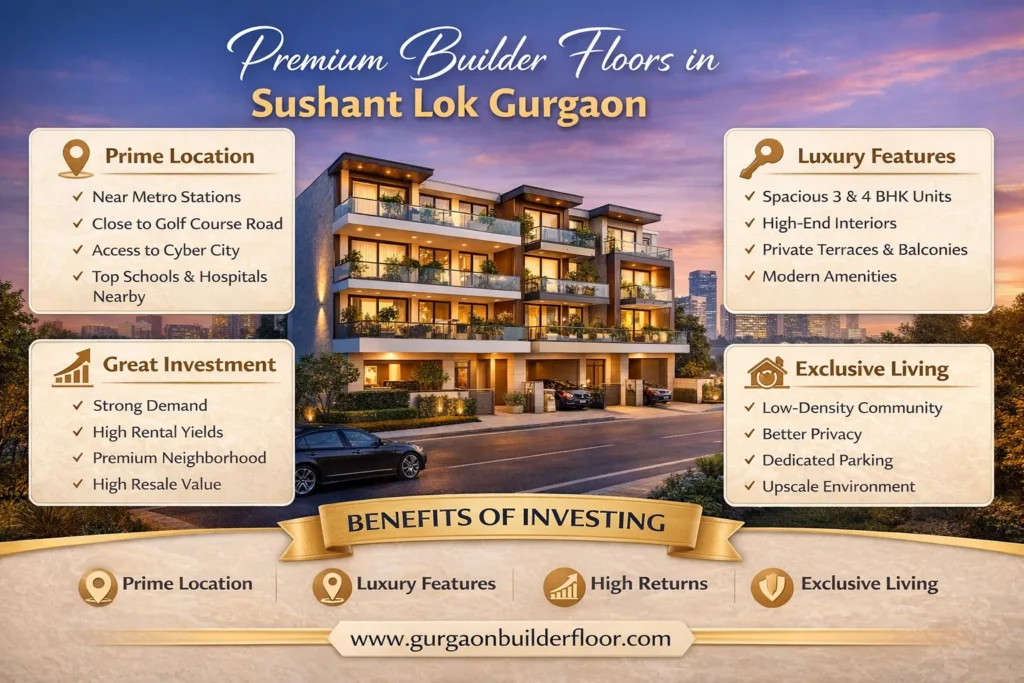 builder floor in sushant lok gurgaon