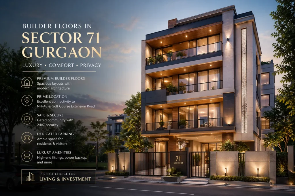 builder floor in sector 71 gurgaon
